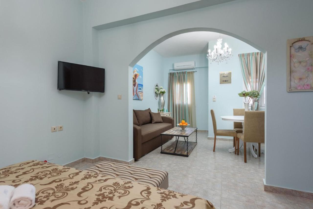 Spyros Apartments With Pool Kalamaki  Bagian luar foto