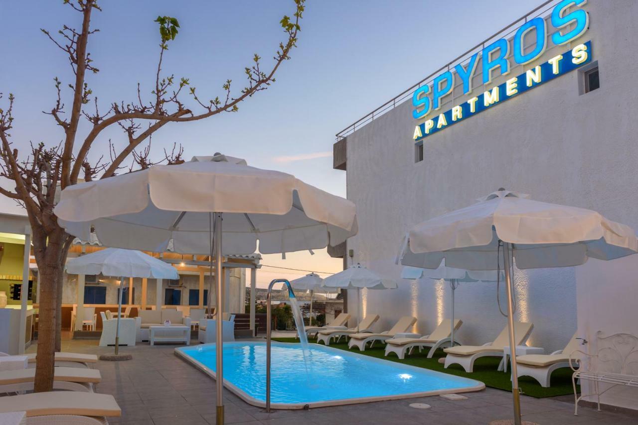 Spyros Apartments With Pool Kalamaki  Bagian luar foto