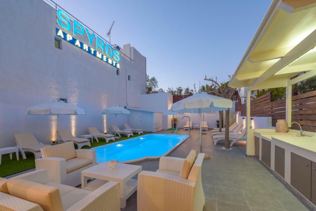 Spyros Apartments With Pool Kalamaki  Bagian luar foto